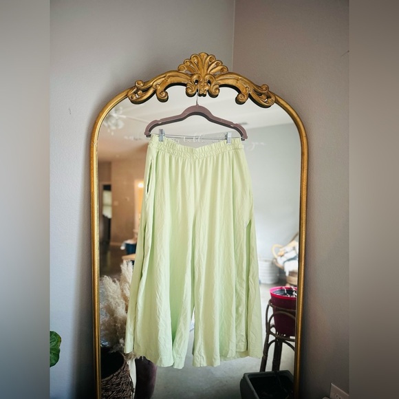 Free people hot shot slit pants light green NWOT xl - Picture 2 of 2